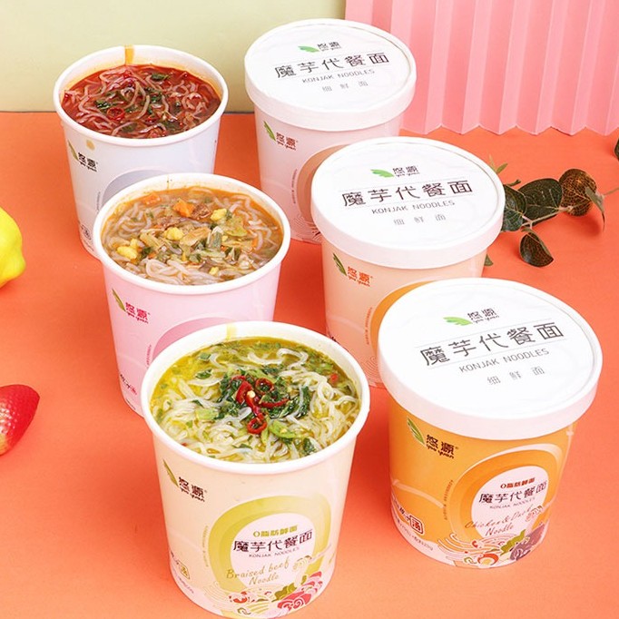 悠源魔芋代餐汤面免煮即食饱腹健身宵夜方便速食美味好吃多种口味