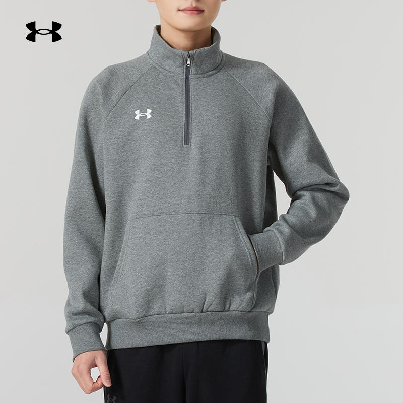 UA安德玛卫衣卫衣男装2025新款休闲运动服户外健身训练服1386016