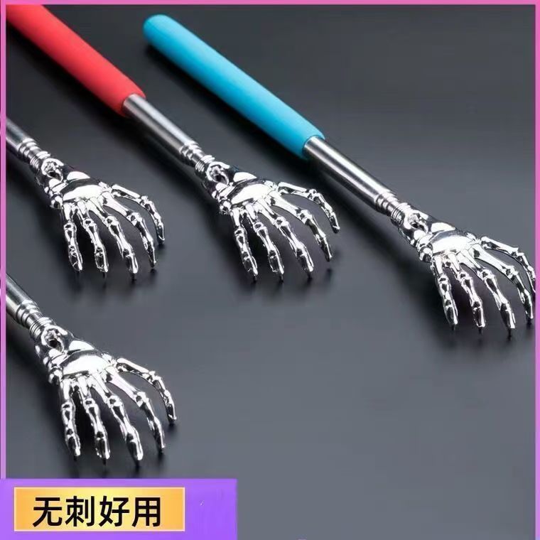 仿真人手掌抓痒神器可伸缩抓背扒金属手动按摩器新款背部痒痒挠抓
