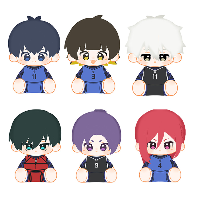 【MINIDOLL官旗店】蓝色监狱动画乎乎huhu坐姿玩偶蓝锁40cm毛绒娃娃