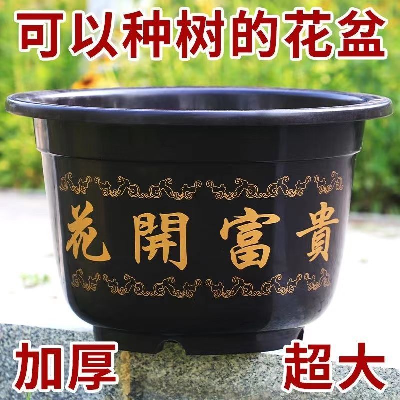 特大号花盆加厚塑料仿陶瓷树脂种树花盆处理清仓桂花种树花盆耐磨