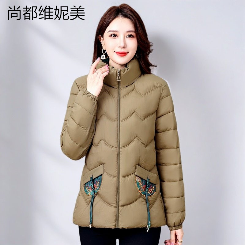 妈妈装中国风棉袄女大码女棉衣妈妈装2025冬季新款加厚保暖棉服女