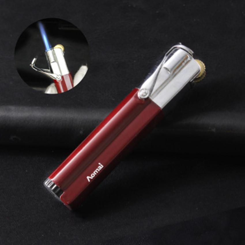 情侣礼物国潮小巧个性创意砂轮直冲金属防风打火机 礼盒装打火机