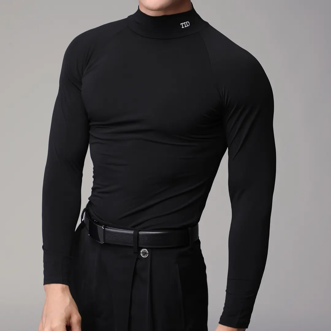 TID男士摩登弹力高领上衣M001