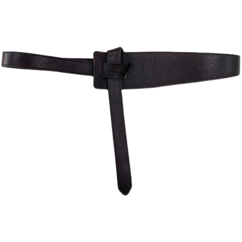 装饰宽腰带女士配裙子大衣毛衣束腰黑色真皮腰封外搭配饰百搭皮带