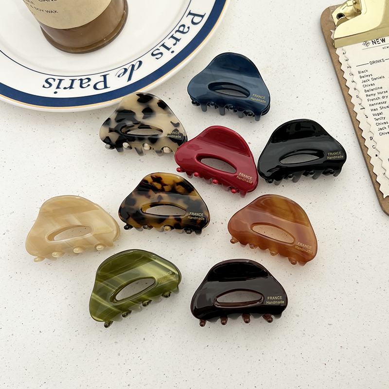 韩国France金标小号半夹公主头发夹法式气质玳瑁色鲨鱼夹头发抓夹