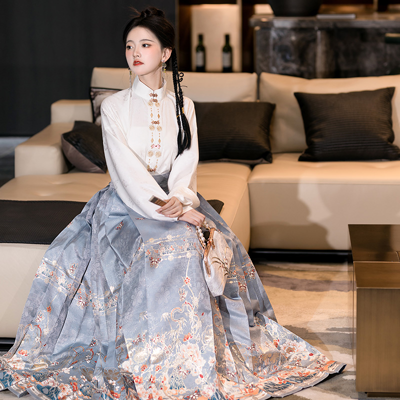 重回汉唐 幻蝶密境 原创正品汉服马面裙国风新中式百搭中国风女款
