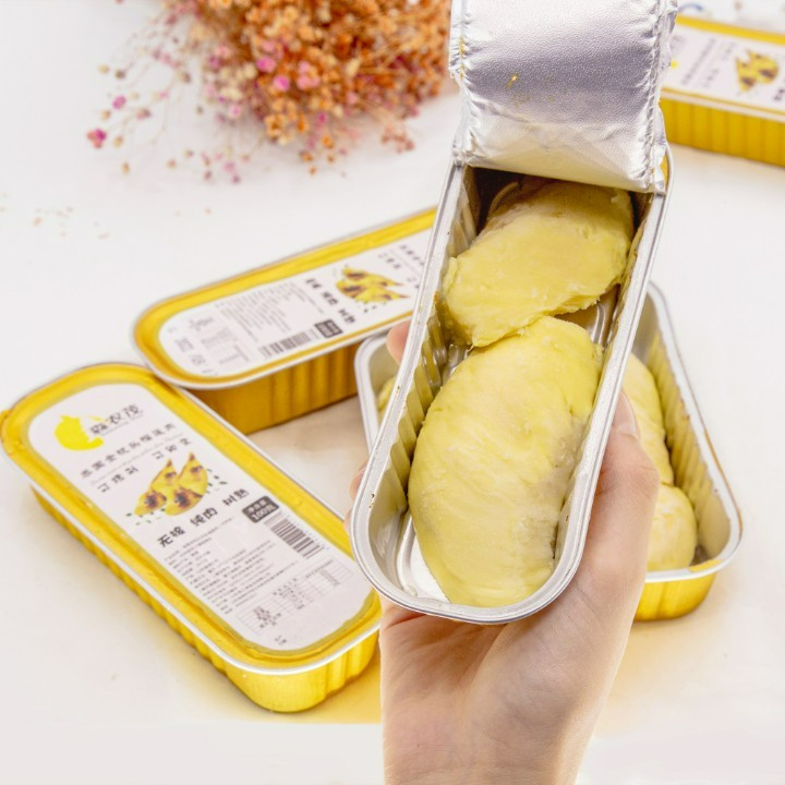 【买10盒送2盒】到手12盒森农茂金枕烤榴莲100g/盒无核纯肉