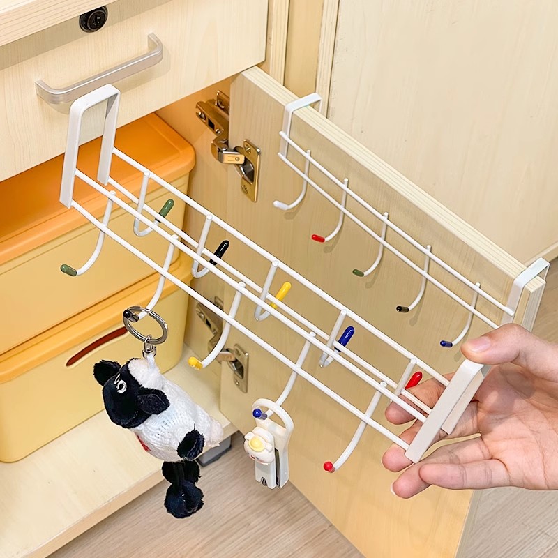 门后挂钩大学生宿舍床边免打孔衣柜挂门置物架墙上强力承重挂衣架