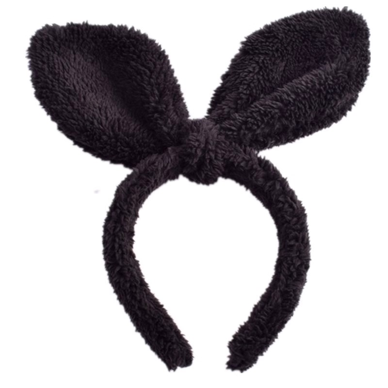 秋冬新款大兔耳朵发箍韩国少女甜美立体毛绒发卡网红洗脸化妆头箍