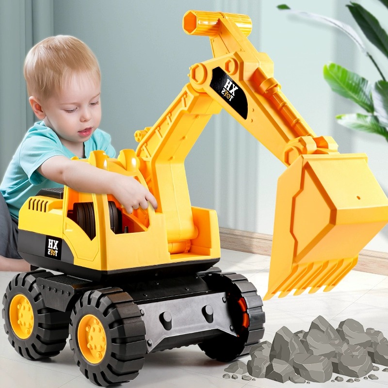 滑行挖掘机工程车系列仿真翻斗车搅拌车推土机耐摔玩具车男孩