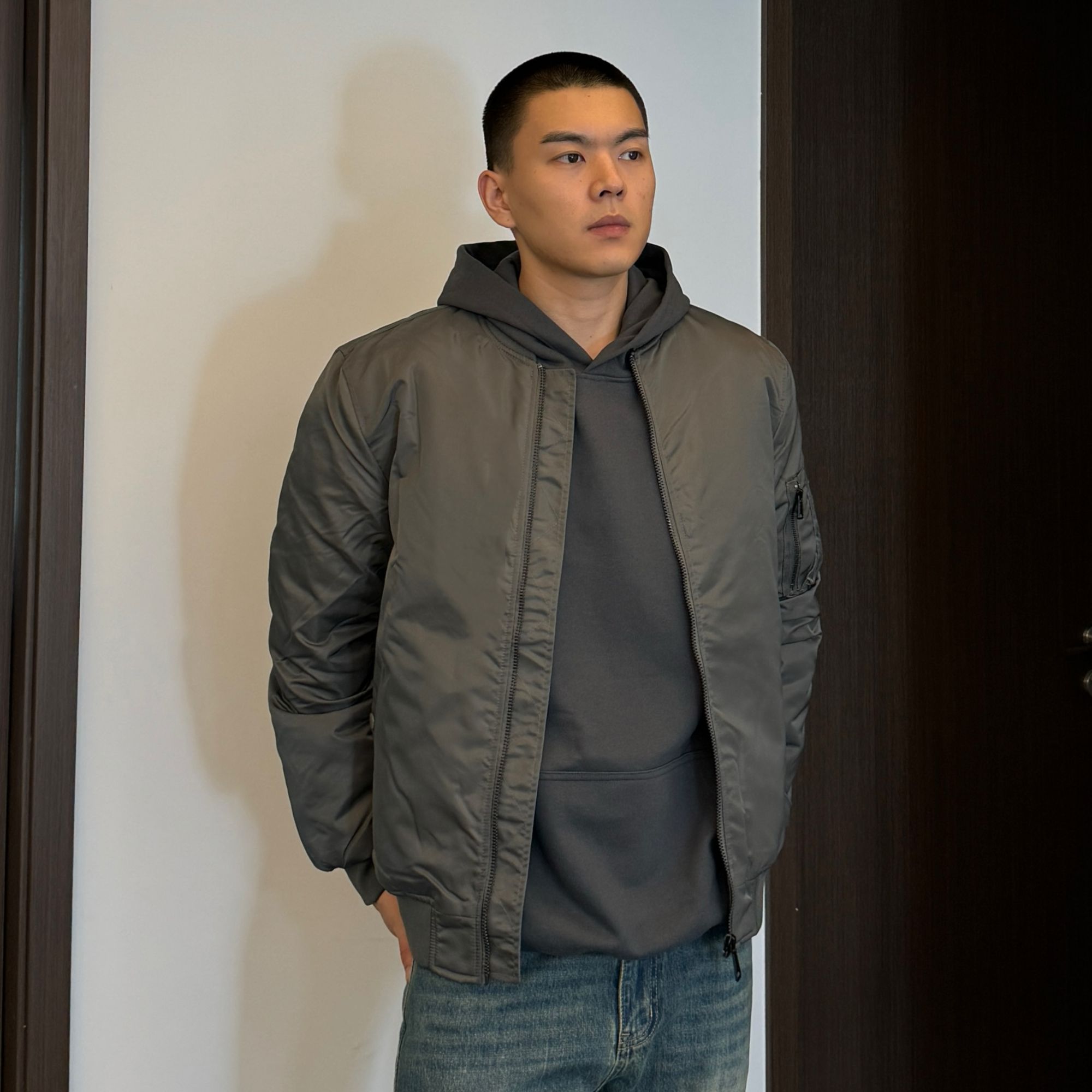 tillthedawn短款飞行夹克MA1男女秋冬简约百搭棒球服外套硬汉棉服