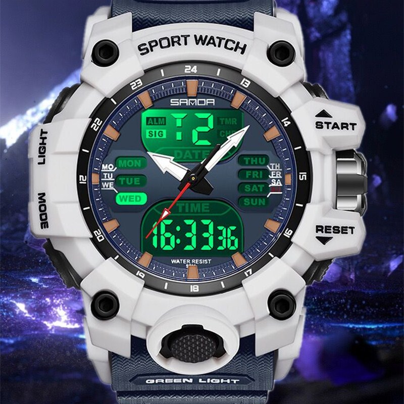 当兵手表男士高颜值多功能入伍户外运动防水夜光新款黑武士手表男