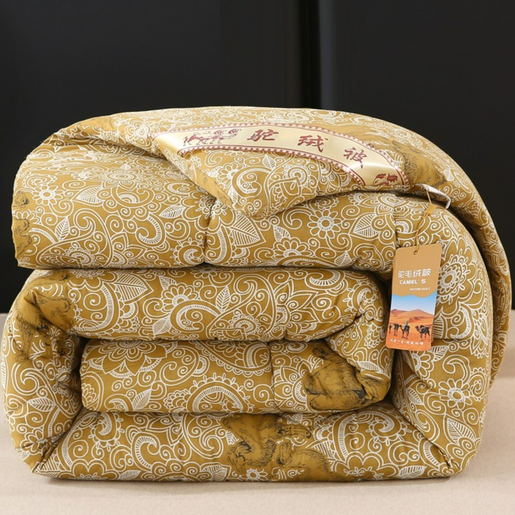 正宗驼绒被子超厚棉被加厚驼毛被单人学生宿舍双人速热秋冬被