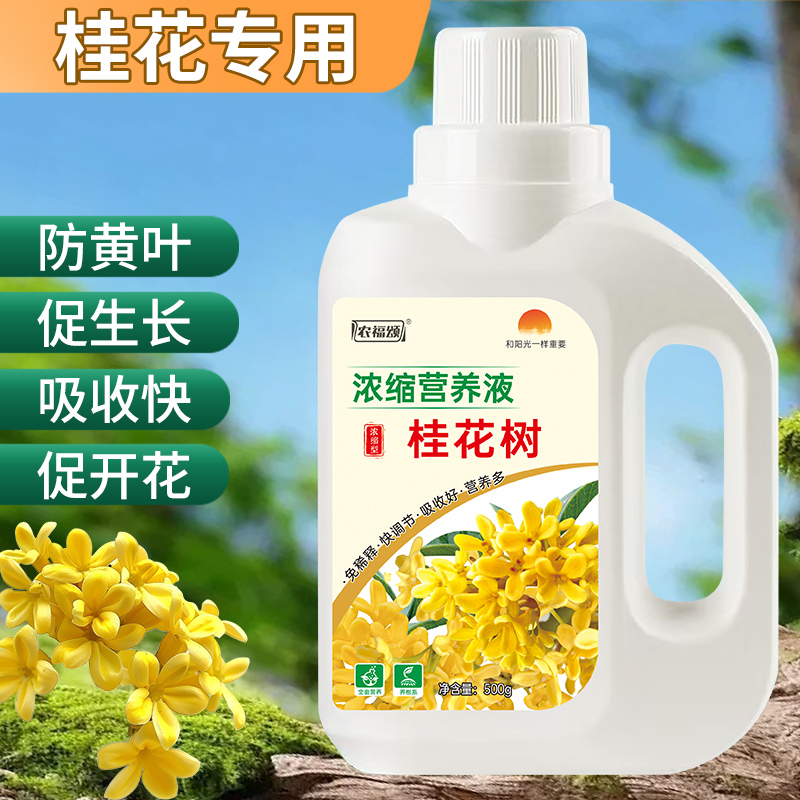 农福颂桂花树专用肥料四季桂金桂营养液防干叶促开花水溶液体花肥