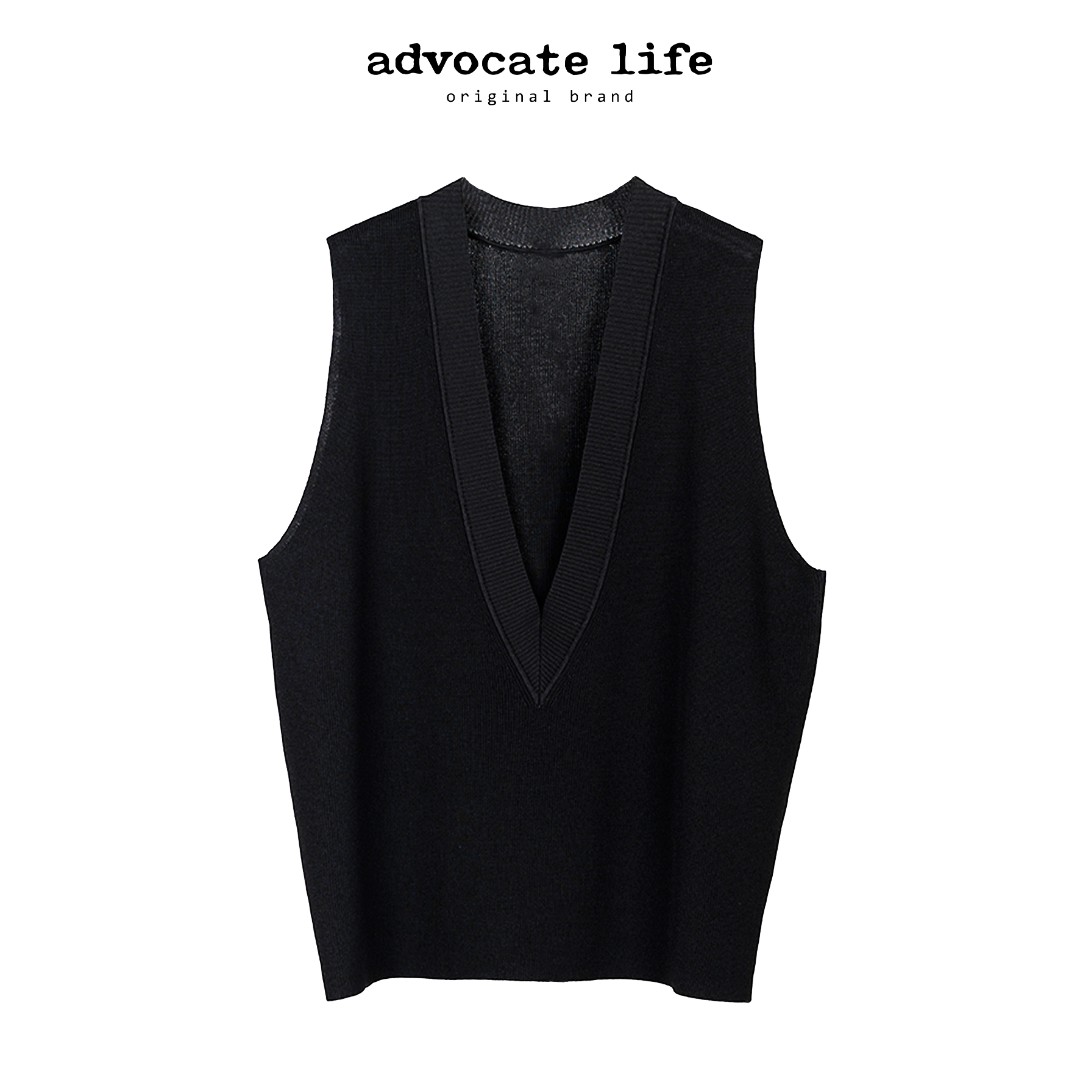 Advocatelife新品女款黑色西装马甲休闲时尚百搭气质炸街HQ342350