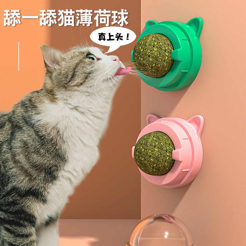 猫薄荷球猫玩具磨牙洁齿耐咬解闷神器小猫猫咪自嗨舔舔乐用品C402