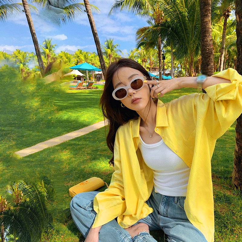 显白又好看的防晒衬衫2024春夏设计感小众长袖衬衣百搭气质上衣