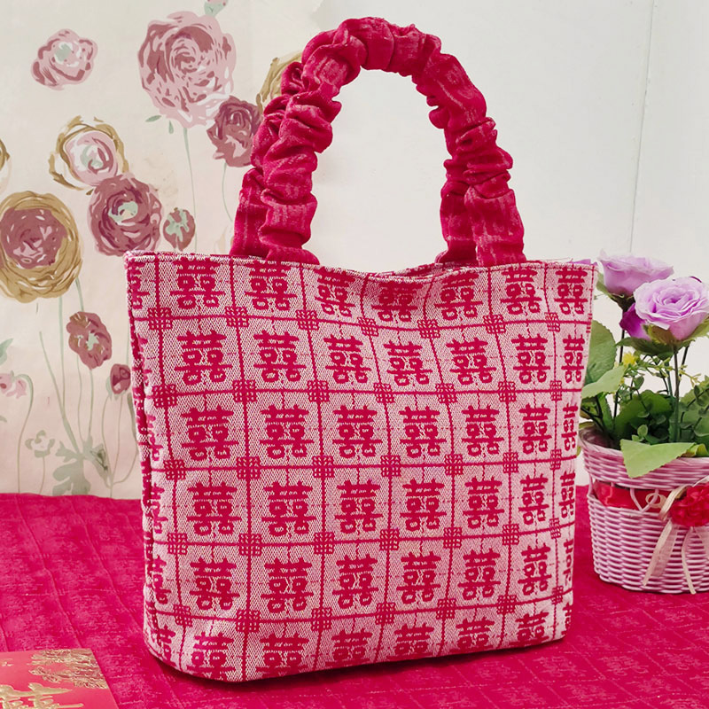婚包女喜字包包新娘2025新款结婚红色手提包伴娘包喜袋伴手礼袋子