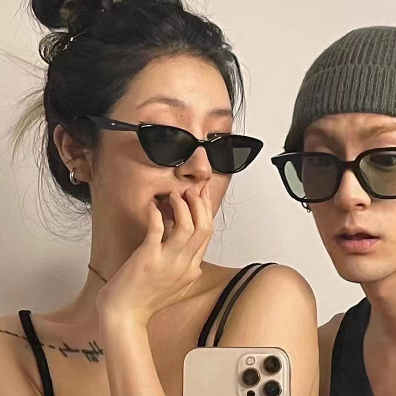 GM新款猫眼墨镜女潮ins欧美风网红个性嘻哈凹造型太阳镜防紫外线