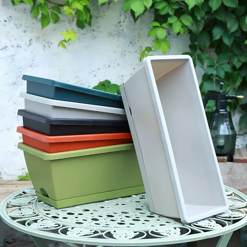 [福利款下单送配套托盘]阳台种菜长方形霍伦种植菜盆特大号菜盆