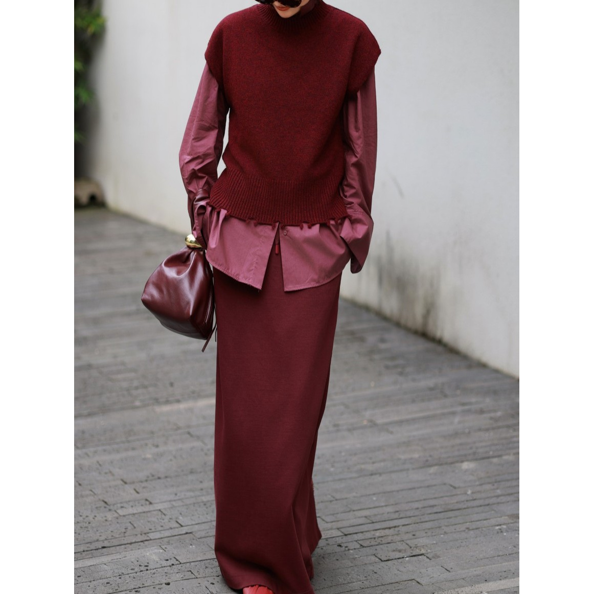 【天蝎座】羊毛打底马甲开衫叠穿无敌套装洋气