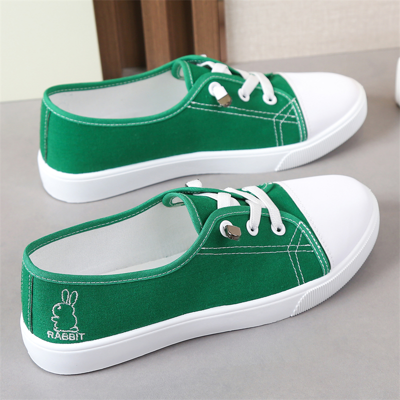 百搭帆布鞋女秋季学生2025新款时尚鞋子春秋软底运动板鞋低帮女鞋