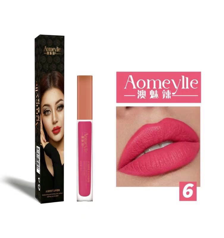 澳魅辣新款水润持色不沾杯唇釉口红防水持久