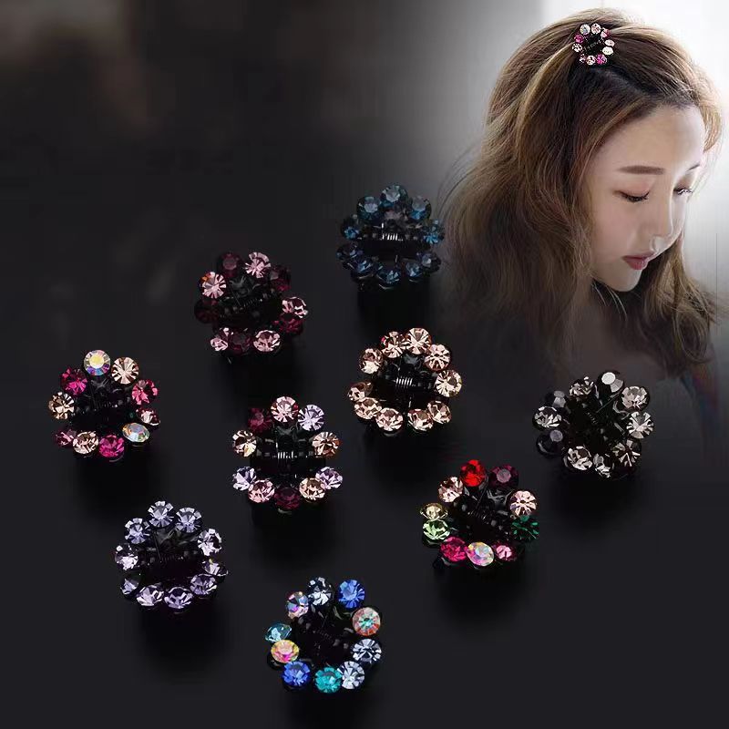 亚克力发饰 韩版成人气质百搭镶钻小抓夹发夹小巧可爱碎发夹