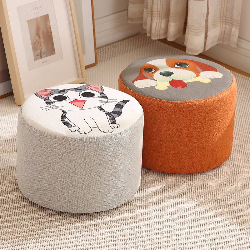 小凳子家用布艺沙发凳懒人客厅换鞋凳子小板凳创意矮凳网红矮敦子