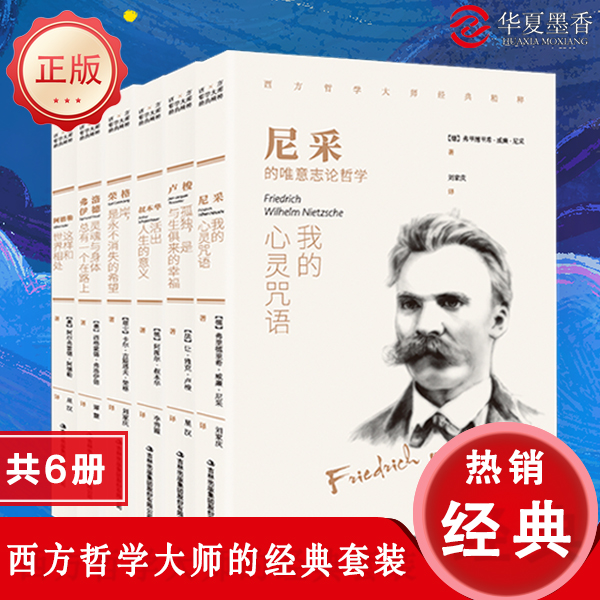 【正版包邮】西方哲学大师经典套装全6册弗洛依德尼采叔本华荣格