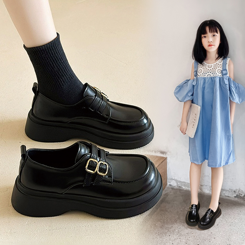 女童公主鞋2025新款儿童小皮鞋英伦风单鞋学生演出鞋中大童乐福鞋