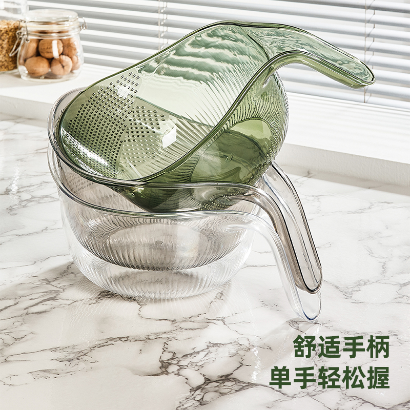 厨房淘米神器洗米筛淘菜盆沥水篮过滤器洗菜碗洗水果滤水杯淘米篮