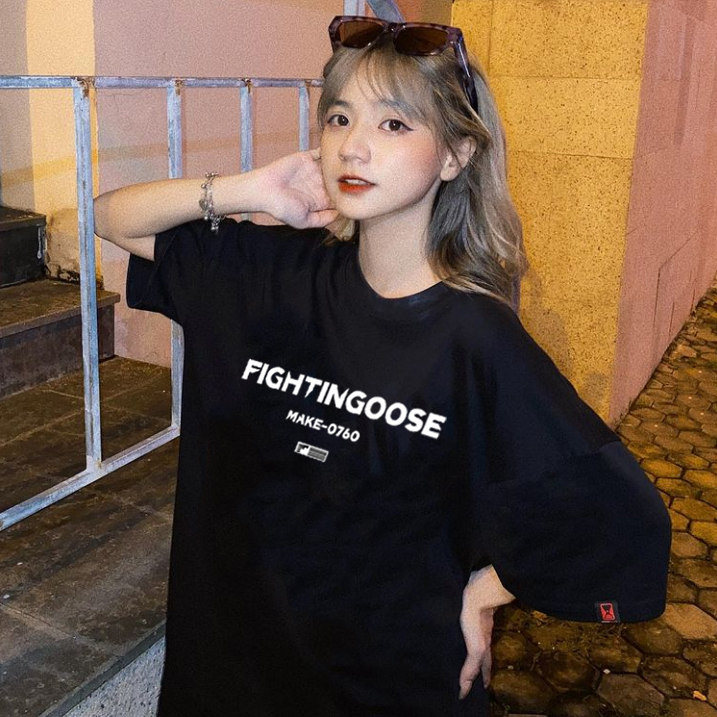 闪电大鹅潮流字母印花纯棉半袖圆领T恤美式hiphop高街ins衣服