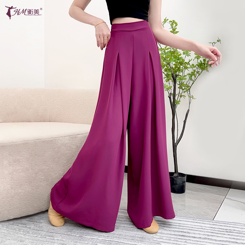 古典舞宽松飘逸西装裤成人表演服集训裤时尚舒适练功服形体舞蹈裤