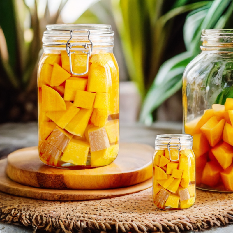 【两只装】大容量玻璃密封罐家用带盖泡菜罐蜂蜜百香果玻璃储物罐