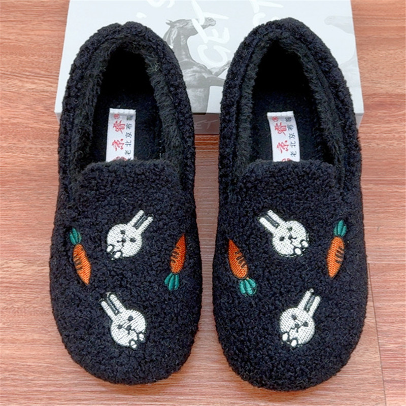 2024冬季新款加绒加厚保暖女士休闲棉鞋软底舒适毛毛鞋老北京布鞋