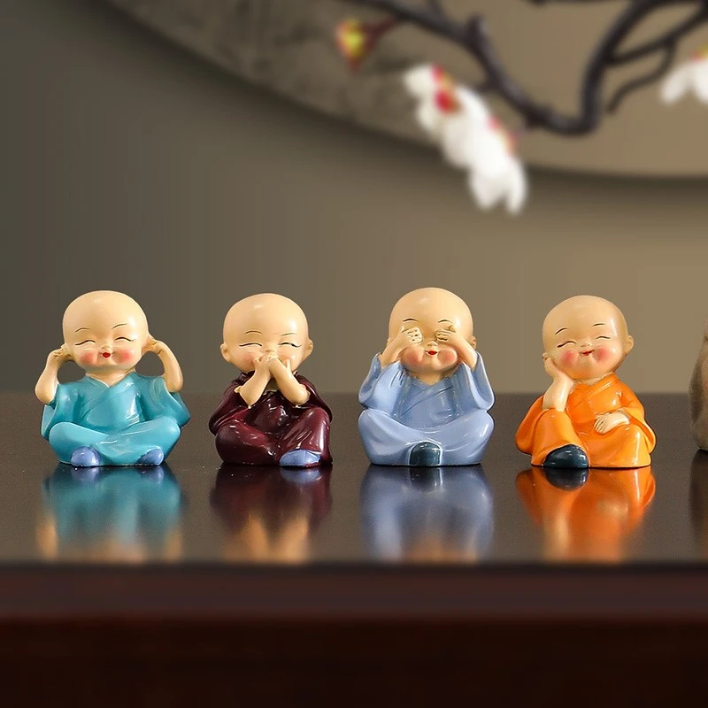 四部小和尚创意园艺花盆花盆摆件多肉盆景装饰