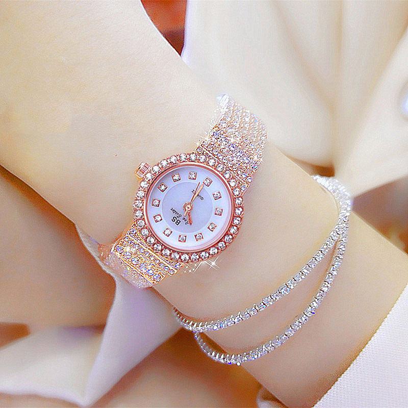 爆闪满天星手表女士精致镶钻女款小众轻奢防水女表送女友生日礼物