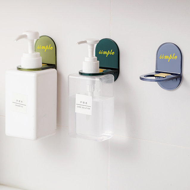 浴室免打孔沐浴露挂架洗手液支架壁挂无痕收纳支架卫生间置物架子