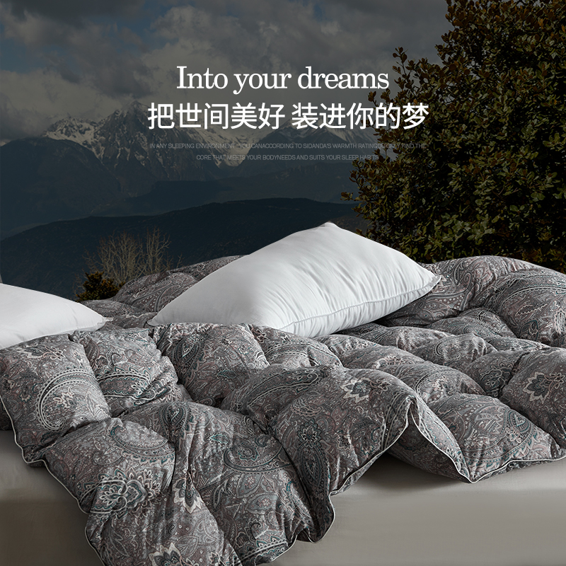 【专柜款专属福利】奥黛丽800蓬95%羽绒被柔软加厚冬被可水洗暖气被