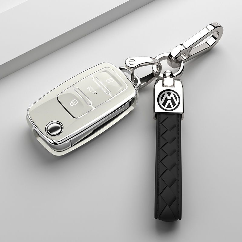 适用于大众宝来钥匙套速腾朗逸捷达帕萨特POLO途观高尔夫车包扣壳