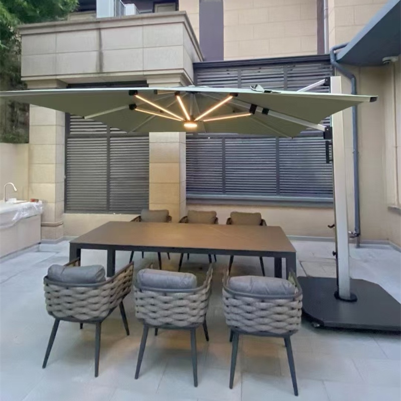 柚乐场 户外抗风罗马伞庭院别墅商场酒店民宿农家乐泳池遮阳伞