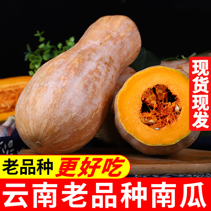 云南新鲜老南瓜9斤生鲜食品