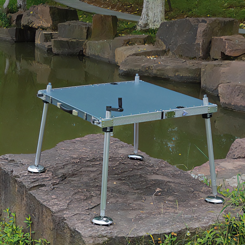 江宇铝镁合金免下水钓鱼处理调节外八字加粗腿大钓台方便耐用