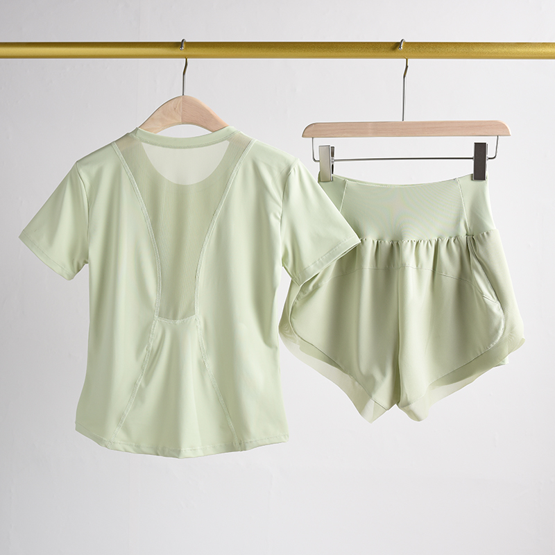 薄款跑步运动套装女速干透气宽松健身服2025夏新款显瘦专业瑜伽服