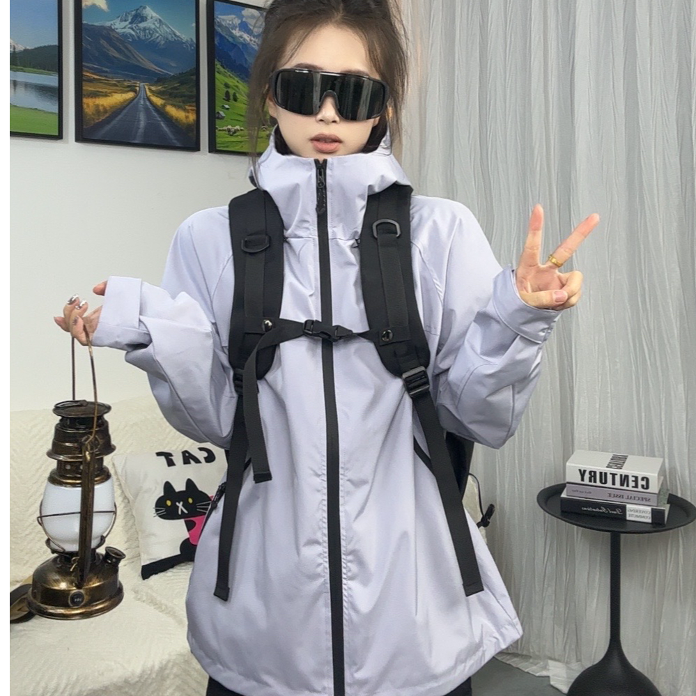 2024新款男女秋冬三合一两件套石墨烯防风防水外套学生百搭韩版