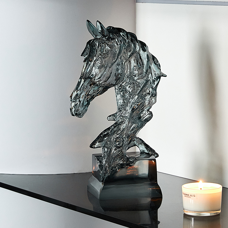 马摆件工艺品客厅酒柜电视柜入户玄关轻奢软装高级感高档装饰品