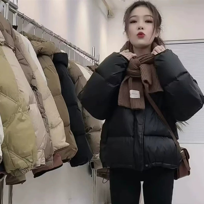 2025冬季新款女士棉衣棉服加绒加厚外套保暖小个子女装短款棉袄潮