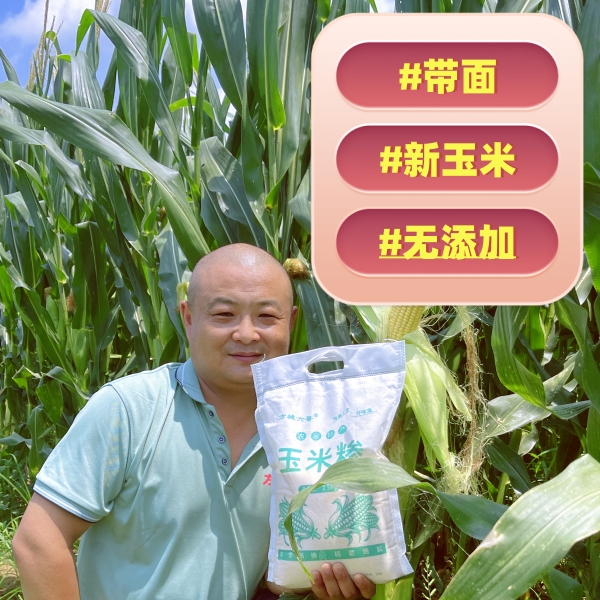 （六哥超市同款）粗粮半糁半面新玉米糁早餐熬粥做玉米饼健康美味